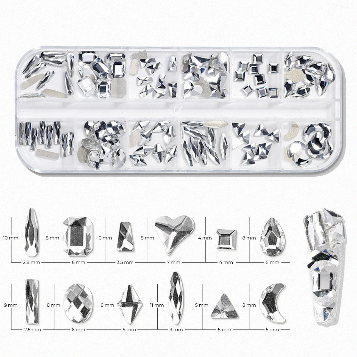 Nail Art Assorted Designs (12 pcs) - 39