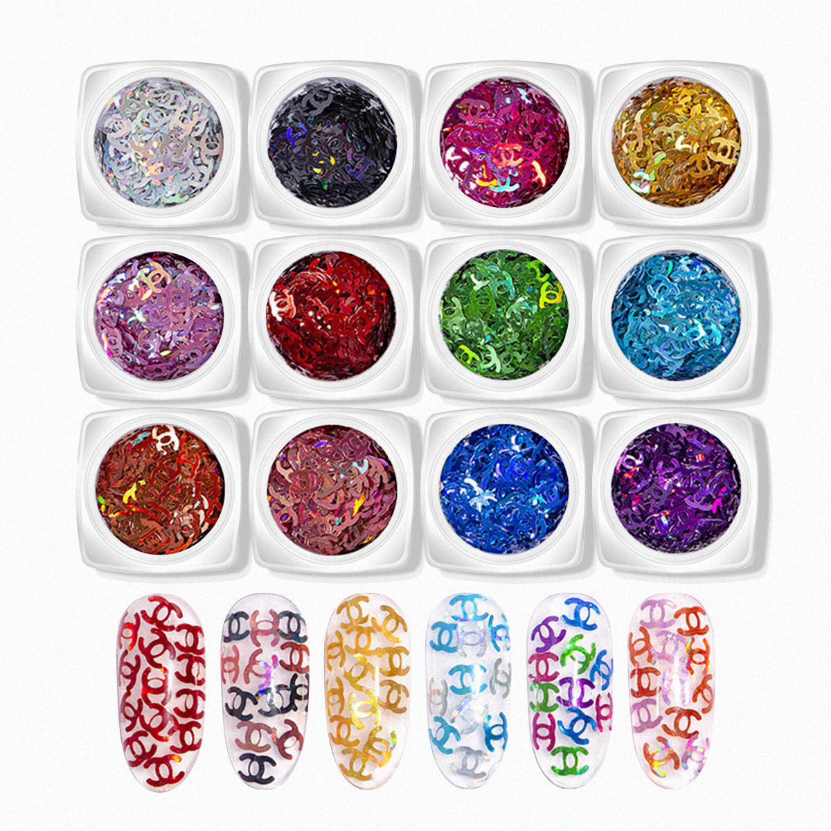 Nail Art Assorted Designs (12 pcs) - 04