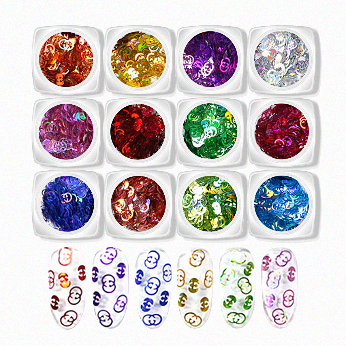 Nail Art Assorted Designs (12 pcs) - 05