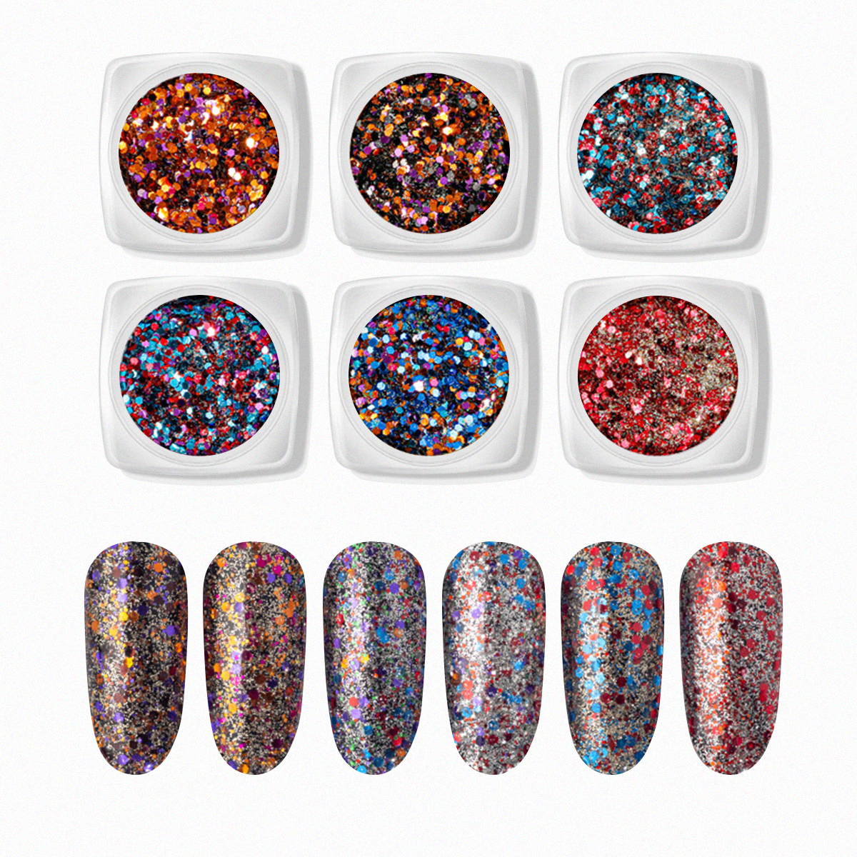 Nail Art Assorted Designs (6 pcs) - 04