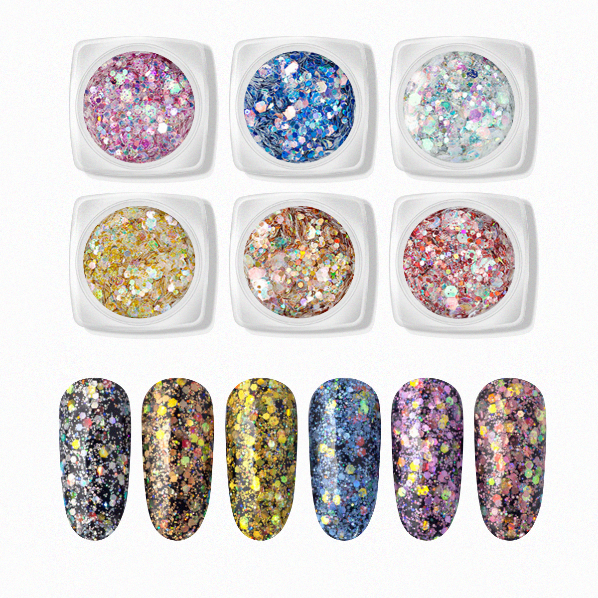 Nail Art Assorted Designs (6 pcs) - 05