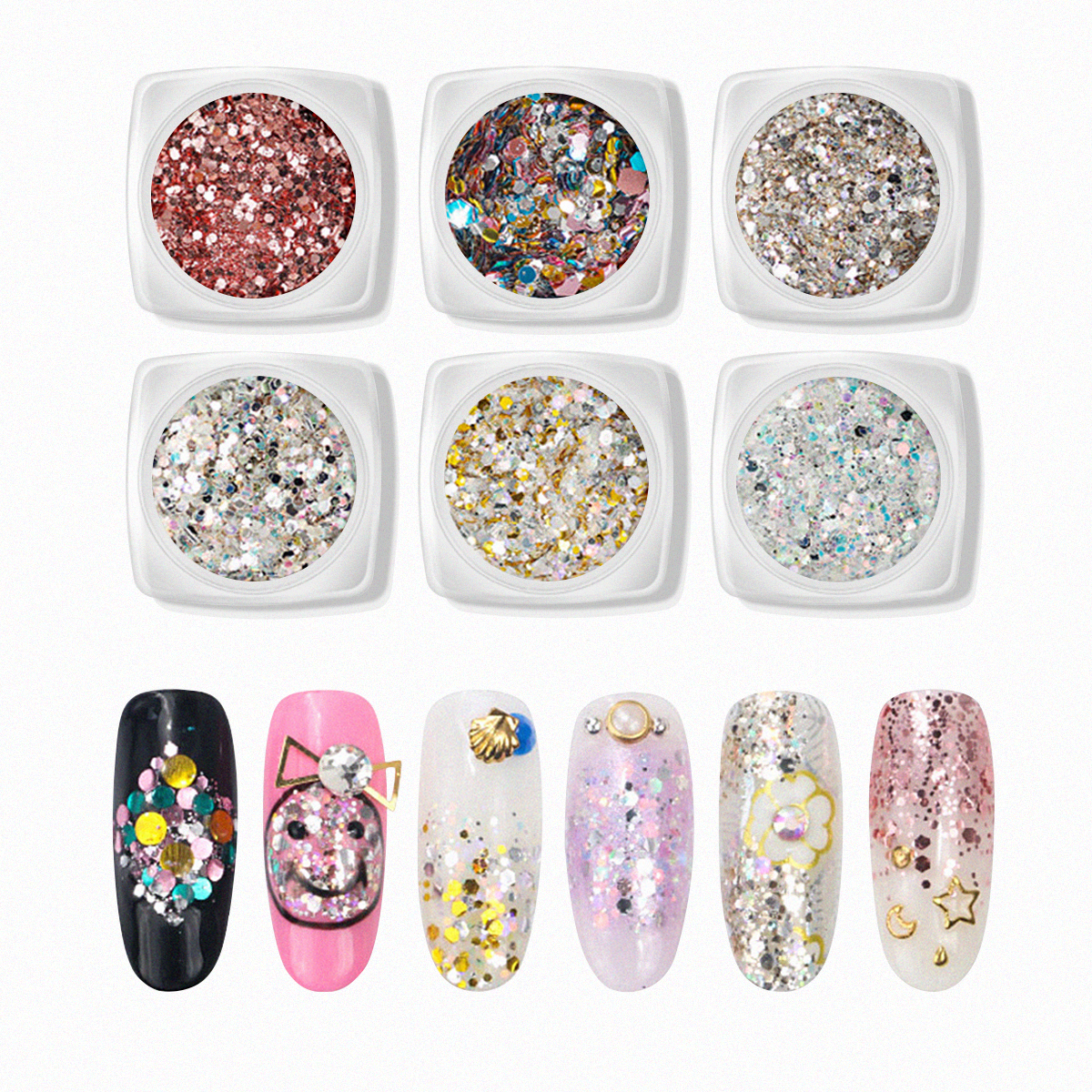 Nail Art Assorted Designs (6 pcs) - 10