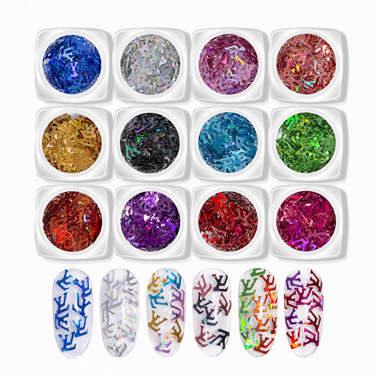 Nail Art Assorted Designs (12 pcs) - 07