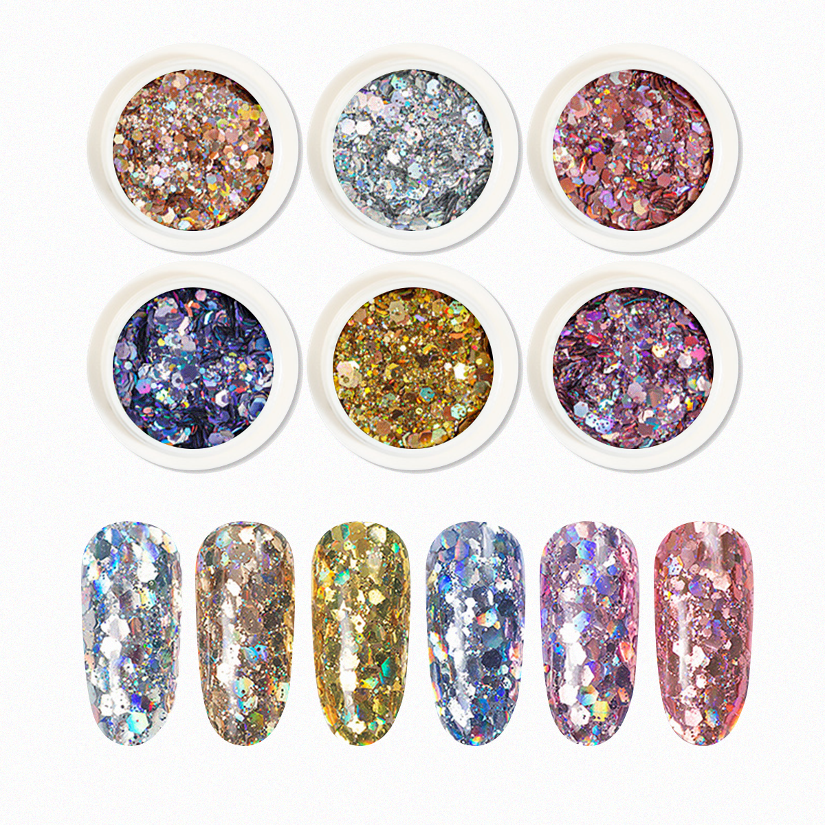 Nail Art Assorted Designs (6 pcs) - 24