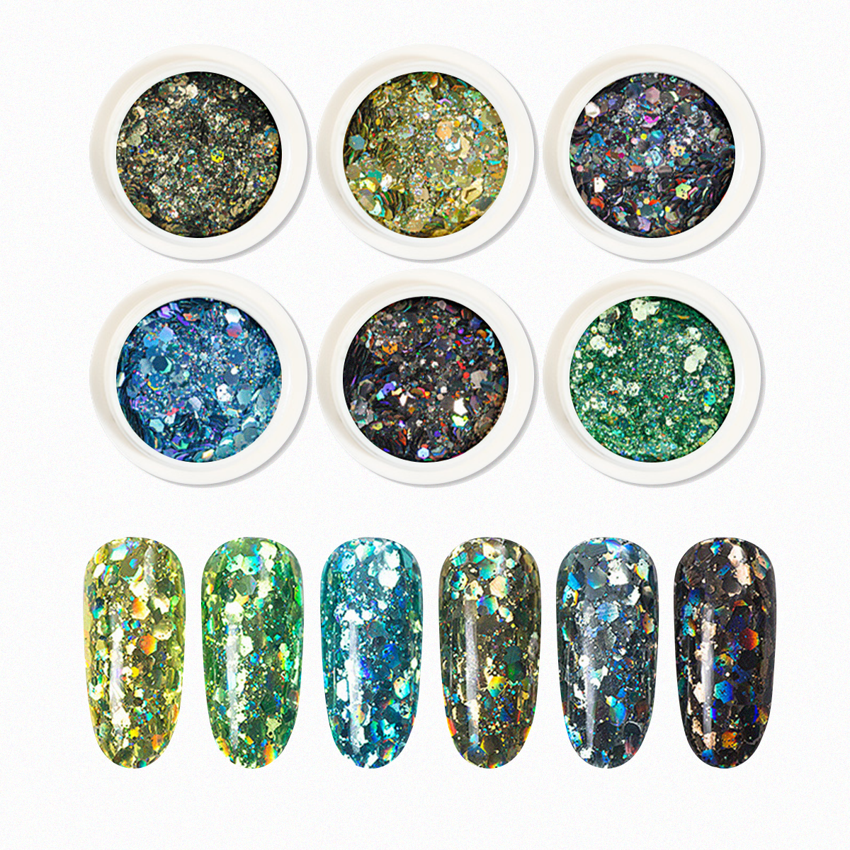 Nail Art Assorted Designs (6 pcs) - 25