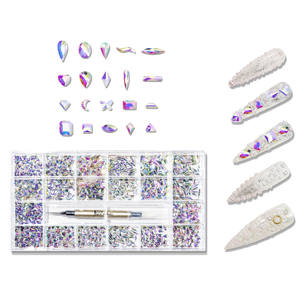 Nail Art Rhinestone Box - 01