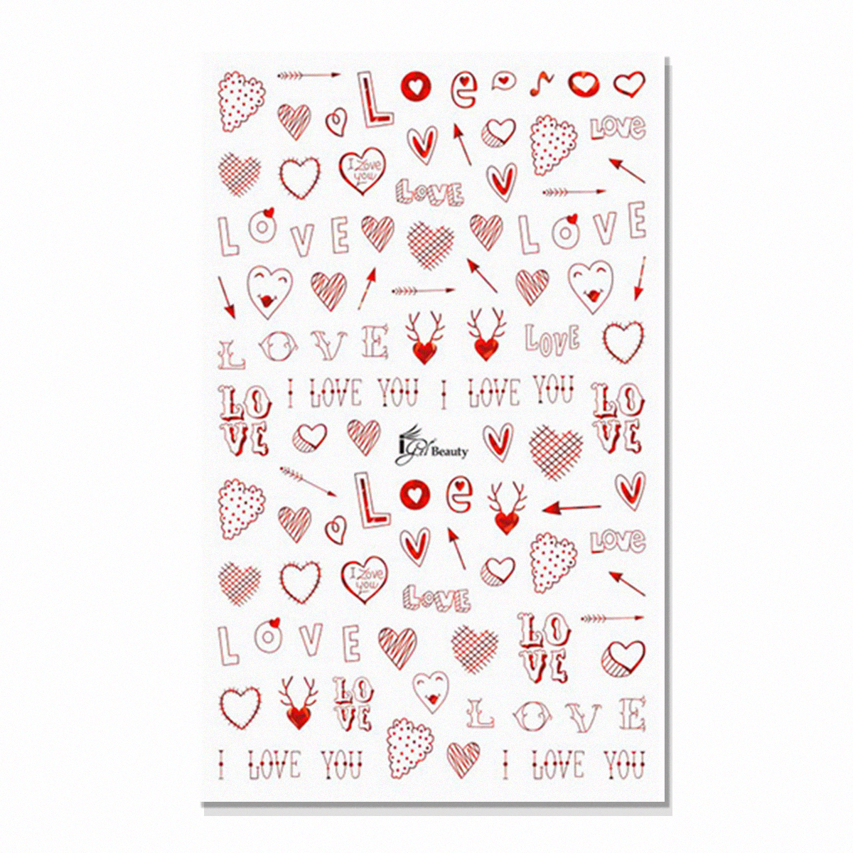 Nail Art Stickers - Valentine 14