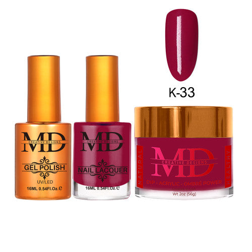 MD 4IN1:GEL+LACQUER+DIP|ACRYLIC - #K033