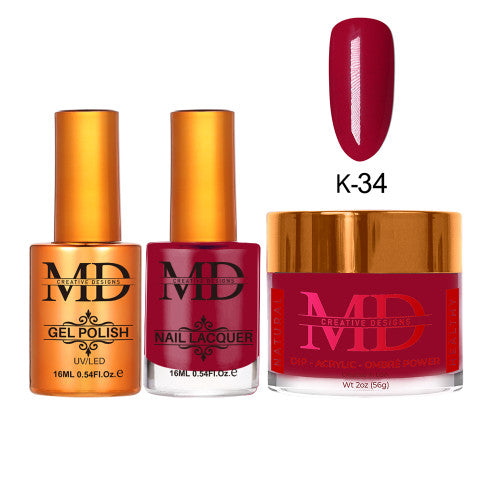 MD 4IN1:GEL+LACQUER+DIP|ACRYLIC - #K034