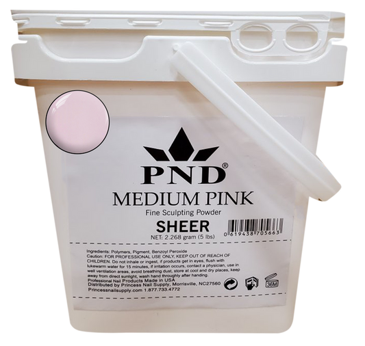 PND Acrylic Powder (Fine Sculpting Powder) 5 lb - Medium Pink