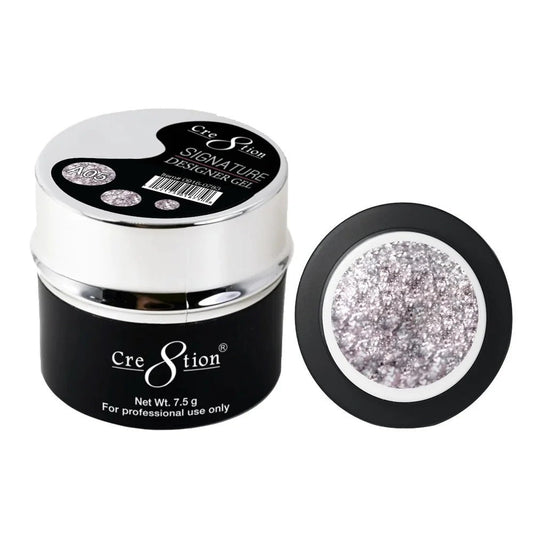 Cre8tion Signature Designer Gel 7.5 g - 0.26oz A05 Silver