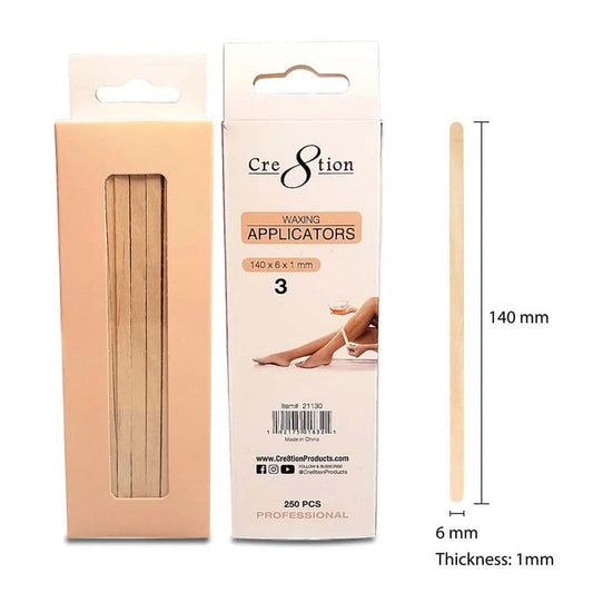 Cre8tion Disposable Applicators 3 - 140x6x1mm (New Version)