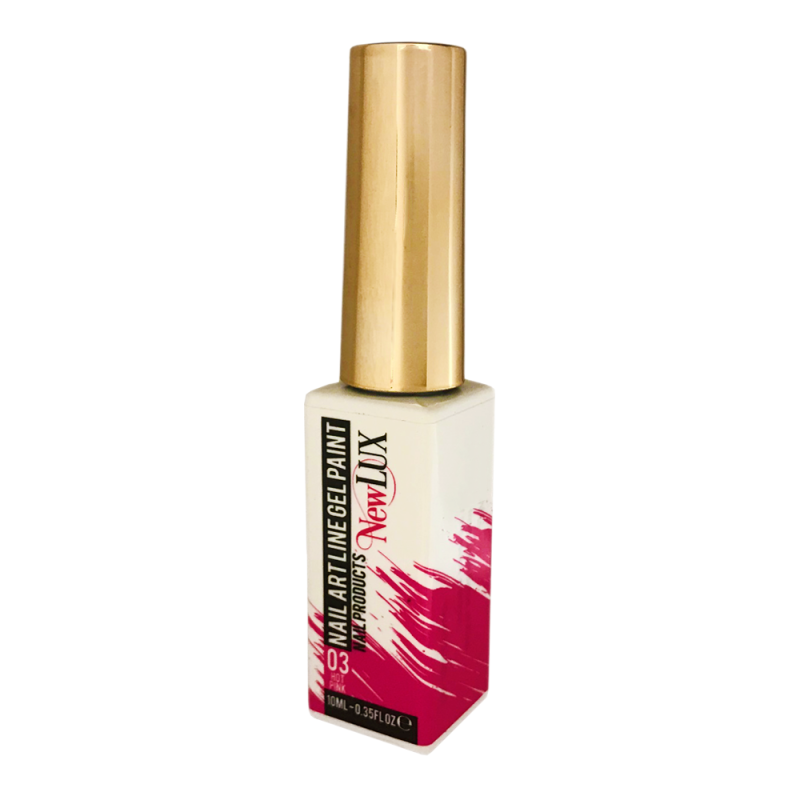 NewLUX Nail Art Liner Gel Paint - 03 hot Pink | MUASUPPLY.COM