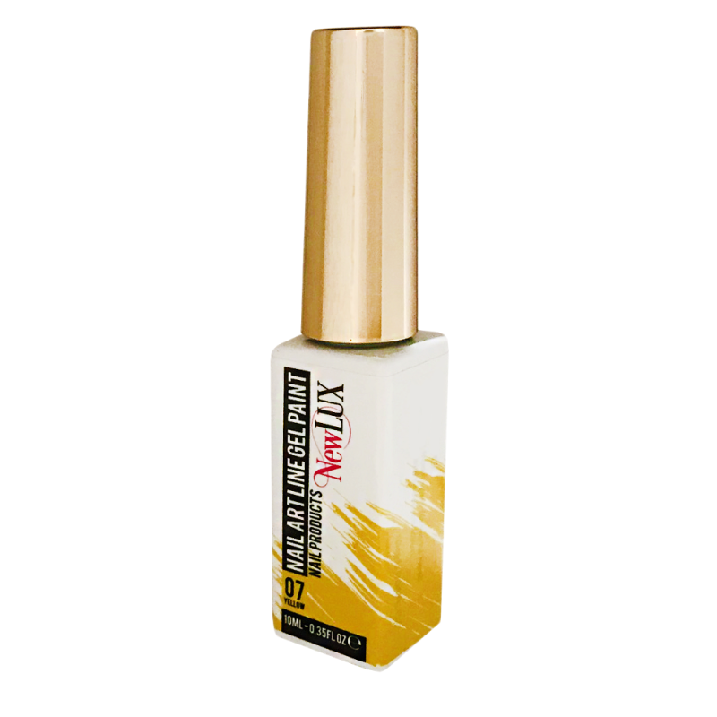 NewLUX Nail Art Liner Gel Paint - 07 Yellow | MUASUPPLY.COM