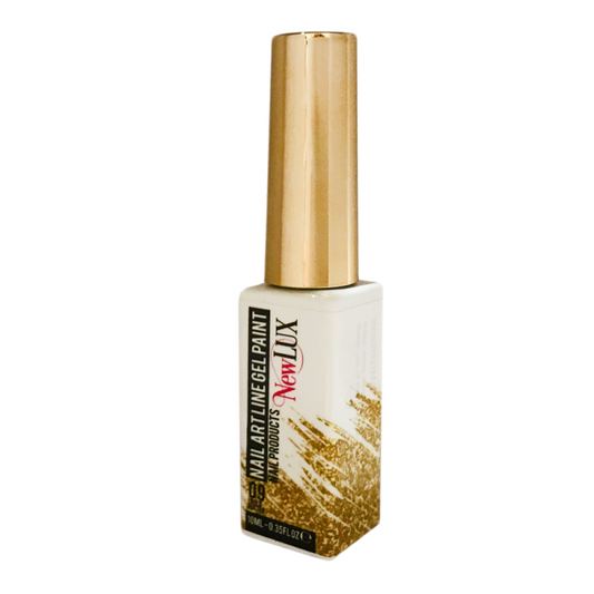 NewLUX Nail Art Liner Gel Paint - 09 Gold Glitter | MUASUPPLY.COM