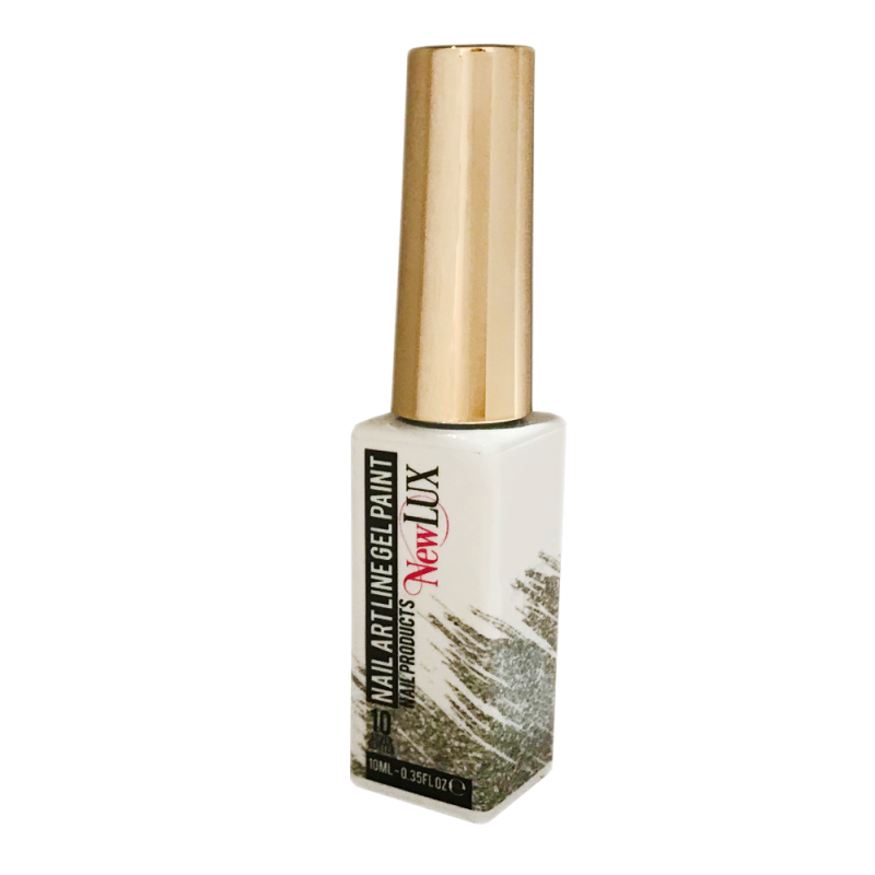 NewLUX Nail Art Liner Gel Paint - 10 Silver Glitter | MUASUPPLY.COM