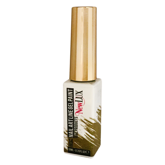 NewLUX Nail Art Liner Gel Paint - 14 Light Gold | MUASUPPLY.COM