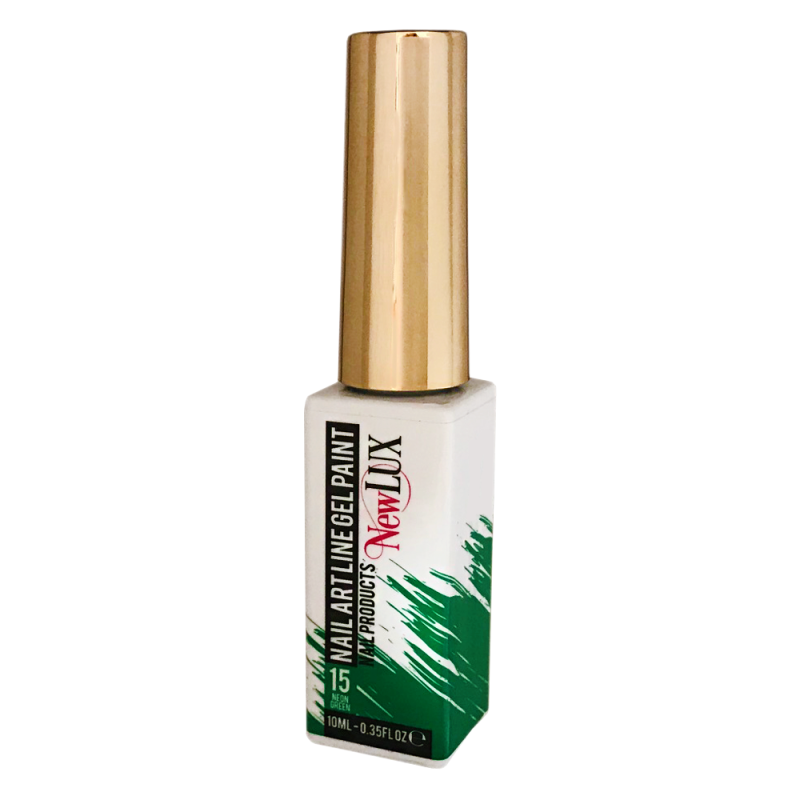 NewLUX Nail Art Liner Gel Paint - 15 Neon Green | MUASUPPLY.COM