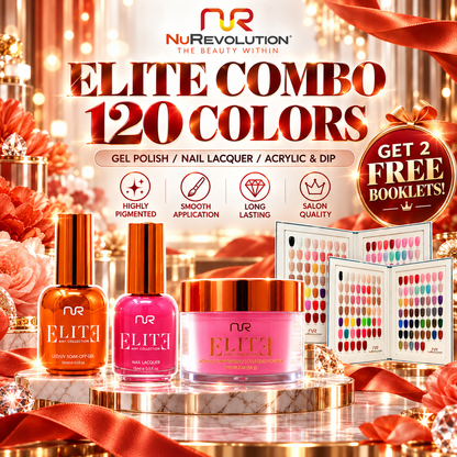 NUREVOLUTION Elite Collection: 120 colors Combo Trio - Free 2 color books (DOTW)