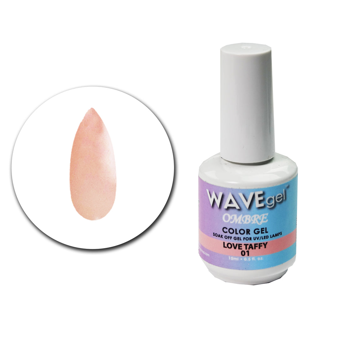 WAVEGEL OMBRE COLOR GEL - #1 LOVE TAFFY .5 OZ