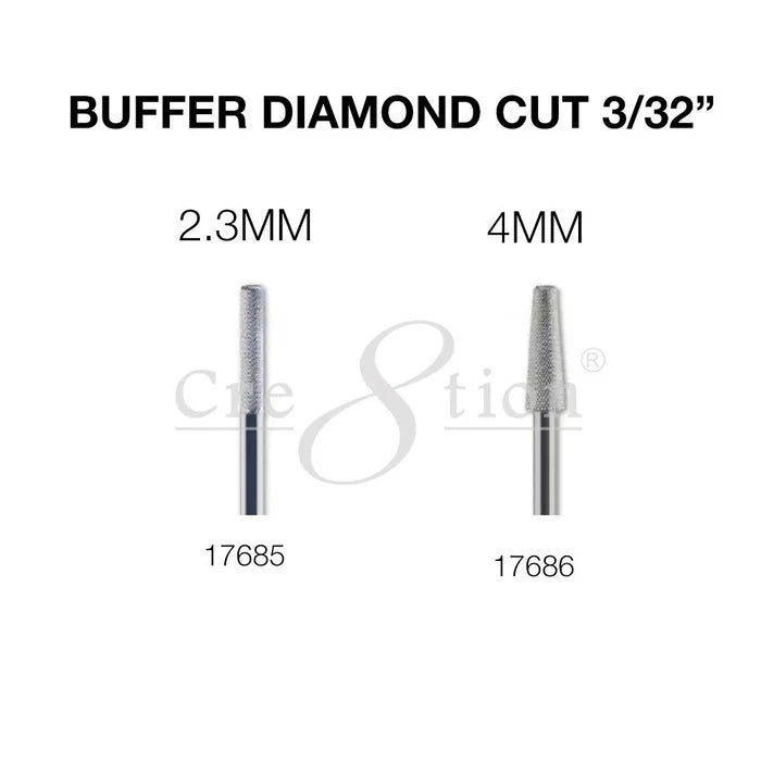 Cre8tion Buffer Diamond Cut Nail Filling Bit 3/32"