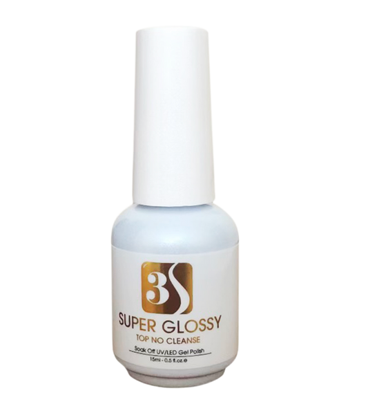 3S Soak-Off  UV/LED Gel .5oz - Super Glossy (Top No Cleanse)