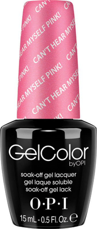 OPI GelColor .5oz (BLK) - #GC A72 - Can't Hear Myself Pink!