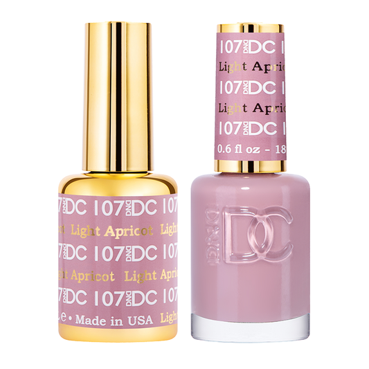 DND DC Duo Gel - #107  LIGHT APRICOT