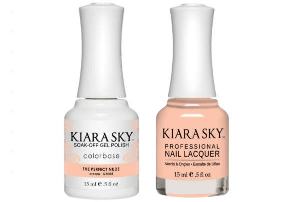 Kiara Sky All-In-One GEL + MATCHING LACQUER (DUO) - 5005 THE PERFECT NUDE