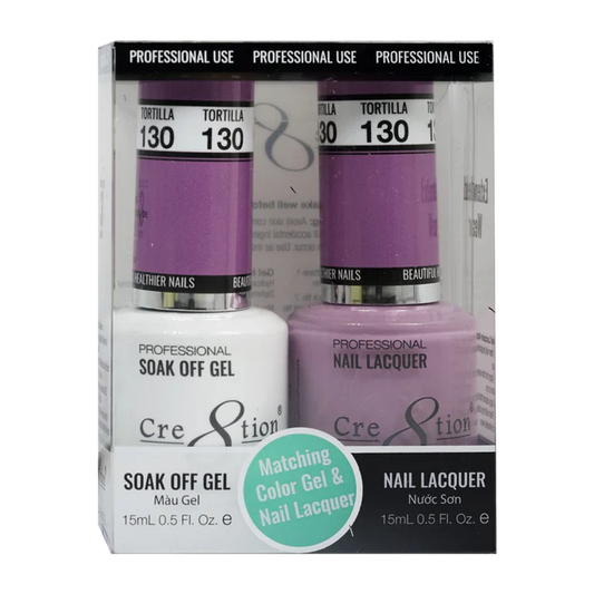 Cre8tion Soak Off Gel Matching Pair 0.5oz 130 JAZZ PRINCE