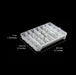 Cre8tion Small White Plastic Adjustable & Removable Divider Box