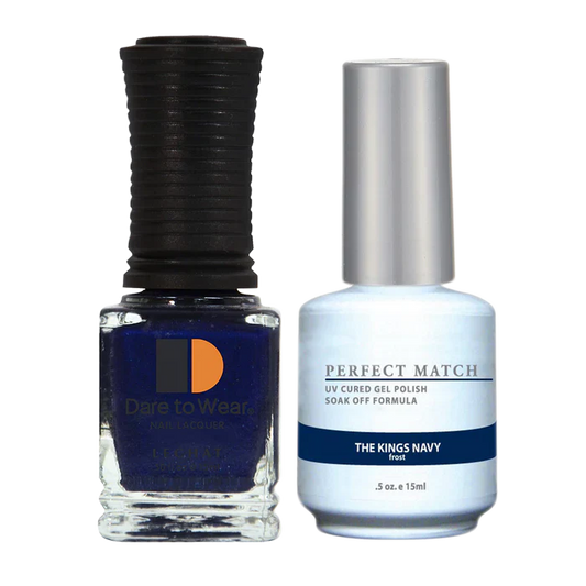 LeChat - Perfect Match - 074 The King's Navy (Gel & Lacquer) 0.5oz