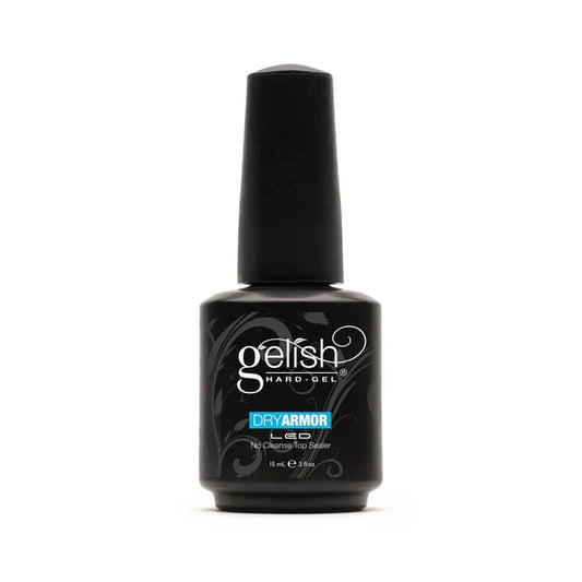 Gelish Hard Gel - Dry Armor - LED No Cleanse Top Sealer - 0.5oz