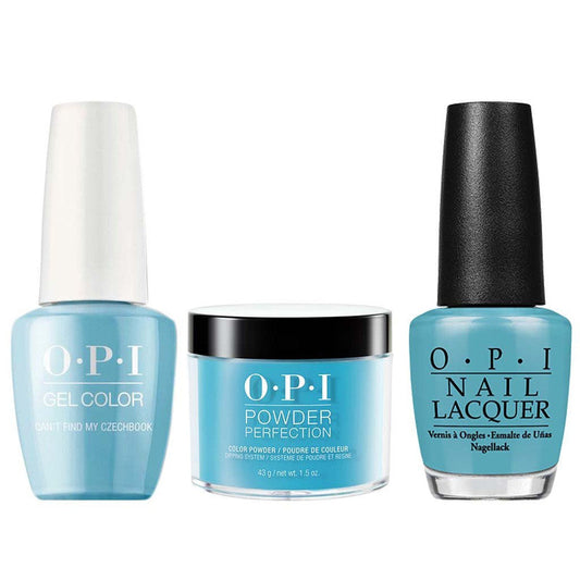 OPI 3in1 (Gel+Lacquer+Dip 1.5oz)  # E75 Can't Find My Czechbook