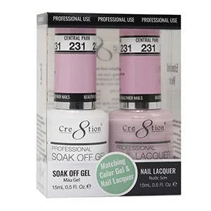 Cre8tion Soak Off Gel Matching Pair 0.5oz 231 CENTRAL PARK