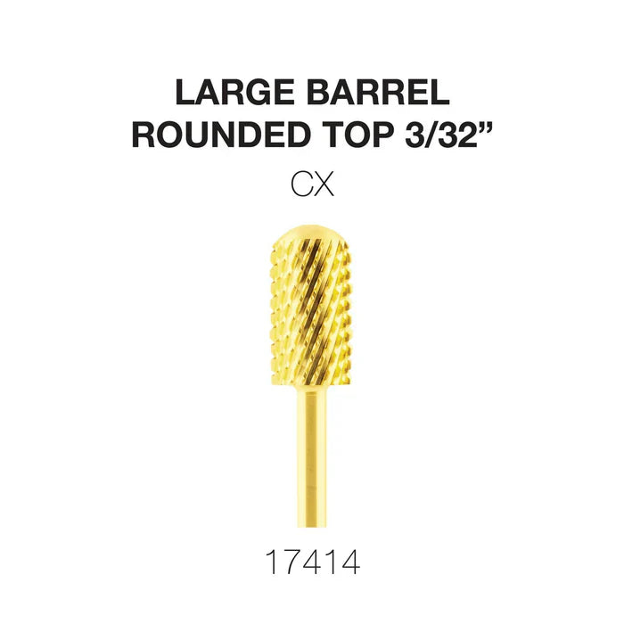 Cre8tion Gold Carbide- Large Barrel-Round Top 3/32" CX