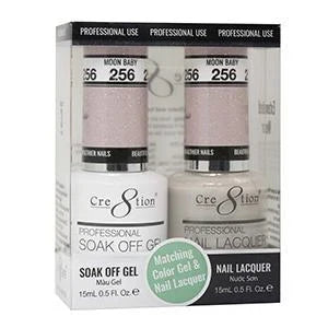 Cre8tion Soak Off Gel Matching Pair 0.5oz 256 MOON BABY