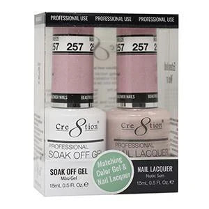 Cre8tion Soak Off Gel Matching Pair 0.5oz 257 BUDAPEST BREEZE