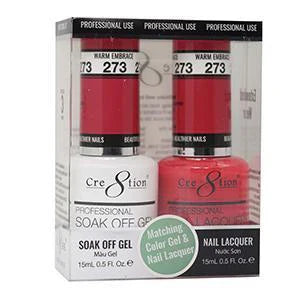 Cre8tion Soak Off Gel Matching Pair 0.5oz 273 WARM EMBRACE