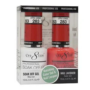 Cre8tion Soak Off Gel Matching Pair 0.5oz 283 LITTLE LEAGUE