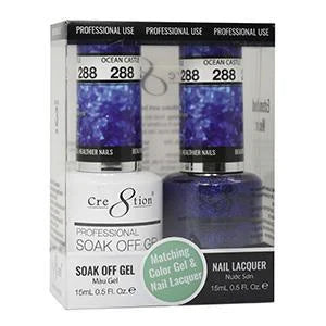 Cre8tion Soak Off Gel Matching Pair 0.5oz 288 OCEAN CASTLE