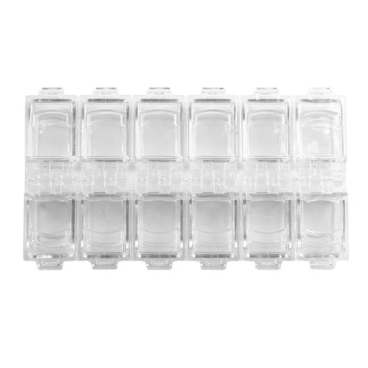 Cre8tion Transparent Small Accessories Box - White