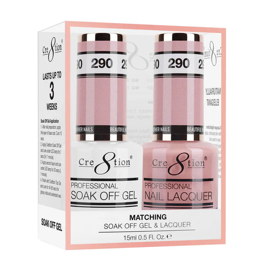 Cre8tion Soak Off Gel Matching Pair 0.5oz 290