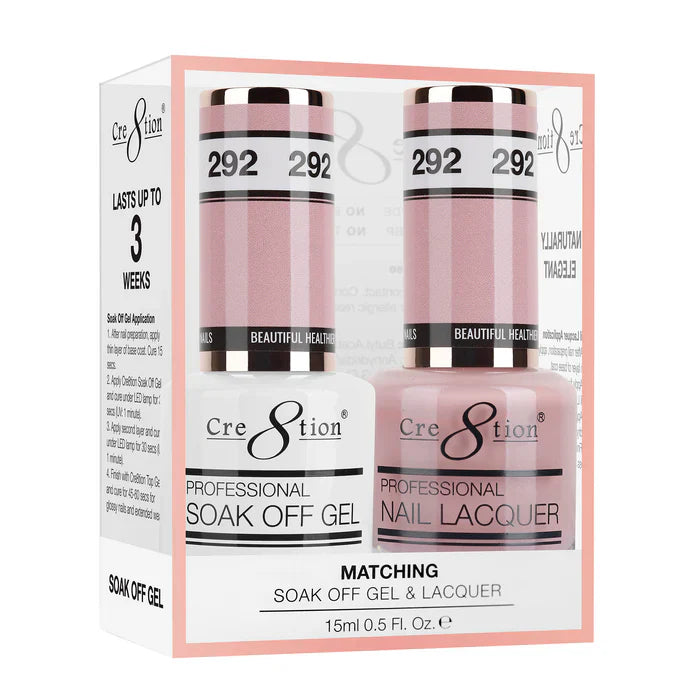 Cre8tion Soak Off Gel Matching Pair 0.5oz 292