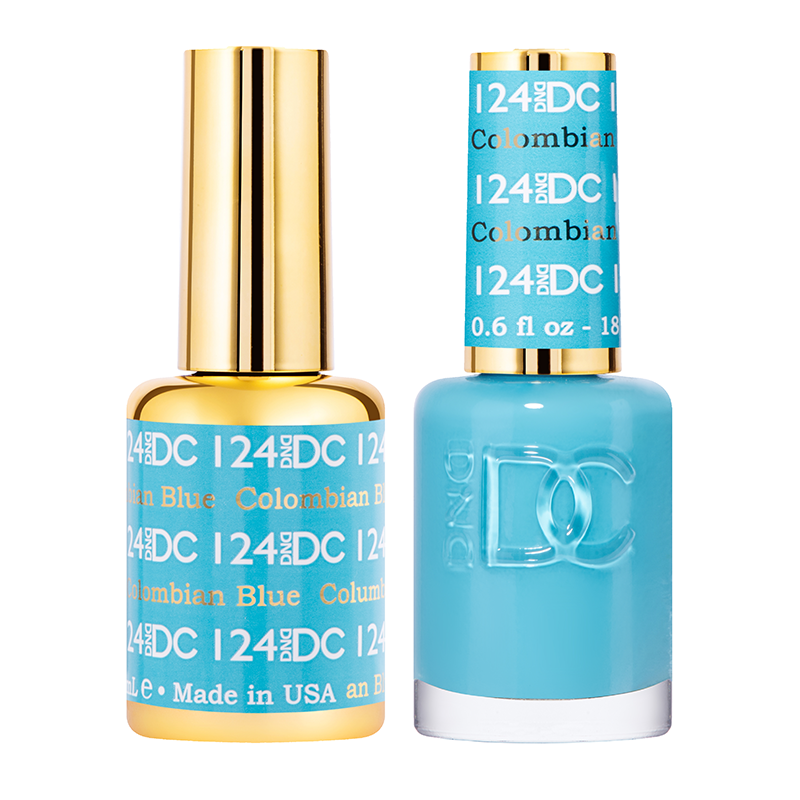 DND DC Duo Gel - #124  COLUMBIAN BLUE