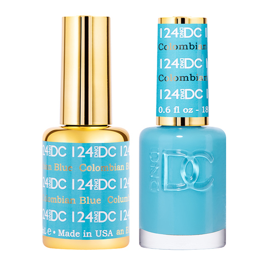 DND DC Duo Gel - #124  COLUMBIAN BLUE