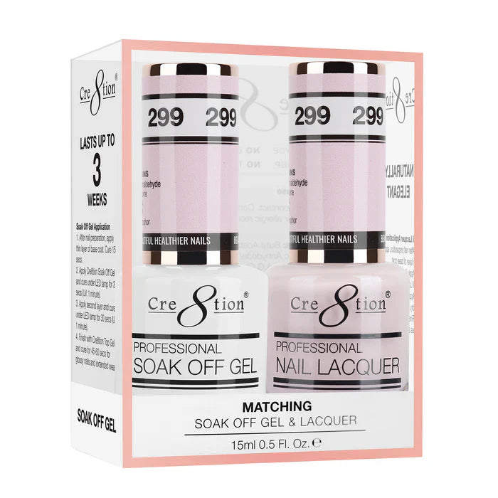 Cre8tion Soak Off Gel Matching Pair 0.5oz 299