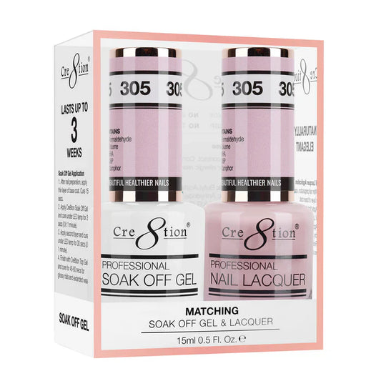 Cre8tion Soak Off Gel Matching Pair 0.5oz 305