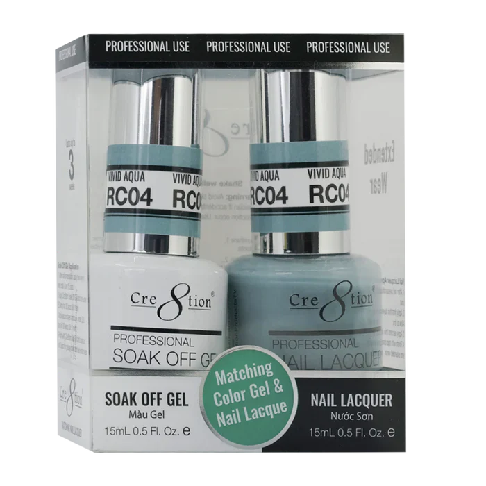 Cre8tion Soak Off Gel Matching Pair Rustic Collection 0.5oz RC04