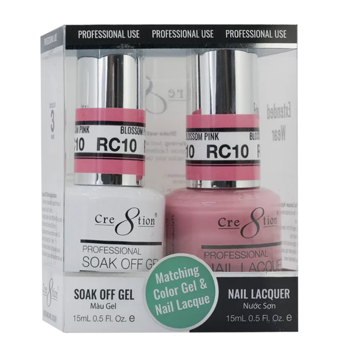 Cre8tion Soak Off Gel Matching Pair Rustic Collection 0.5oz RC10